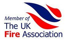 Logo of the UK Fire Association.