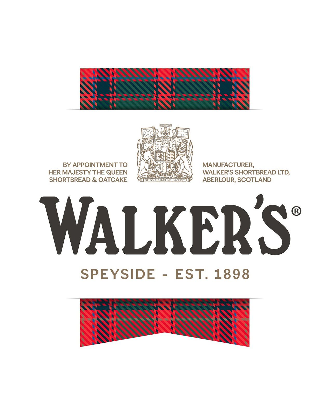 Walker’s logo with tartan design and establishment year 1898.