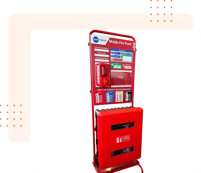 Red vending machine with multiple product compartments and a digital display.